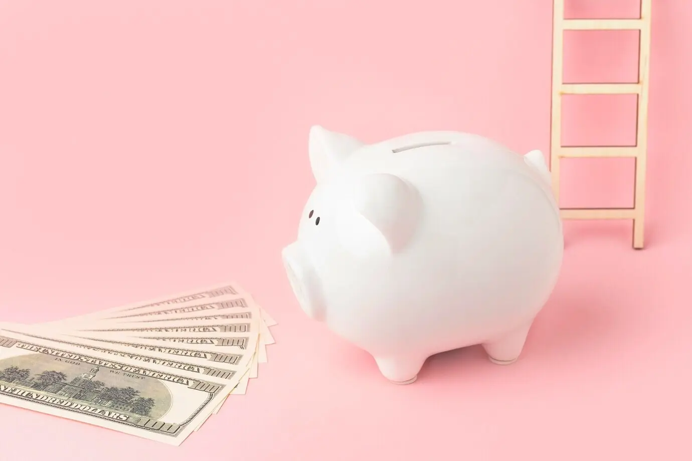 Abstrakte Stillleben-Komposition der finanziellen Freiheit